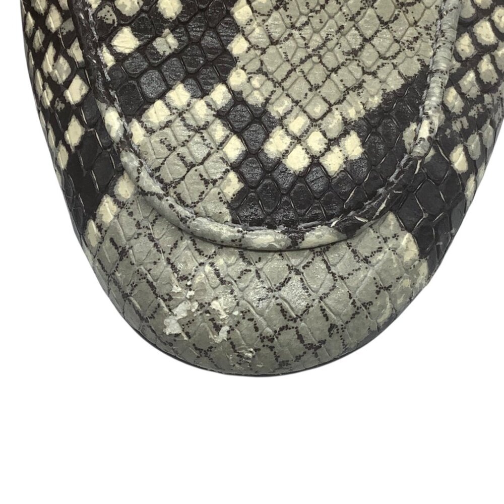 Coach Scotty Python Snake Print Mules Silver Hors… - image 8